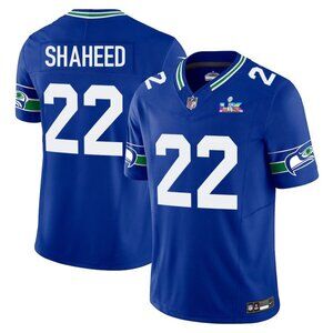 Mens or Youths Choose Rashid Shaheed Super Bowl LX Stitched Jersey Royal Vapor